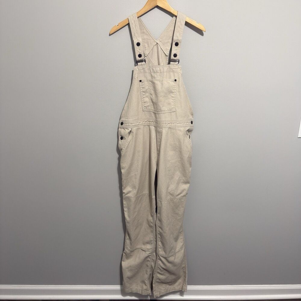 Patagonia Women's Hemp Canvas Pumice Off White Overalls Size L Workwear Outdoors
